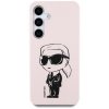 Etui Karl Lagerfeld Silicone Graffiti    Ikonik Printed Logo MagSafe do Samsung Galaxy S25 różowy